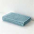 CouldNook Waffle Weave Cotton Washcloth - Square Textured Bathroom Cloth