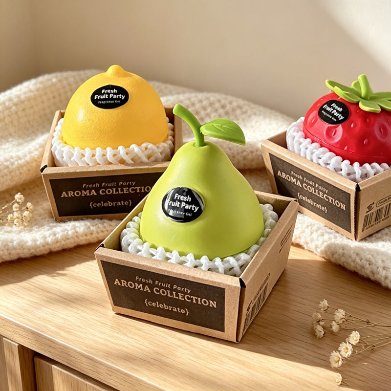CloudNook Fruit Shape Fragrance Gel‑Home Air Freshener Decor