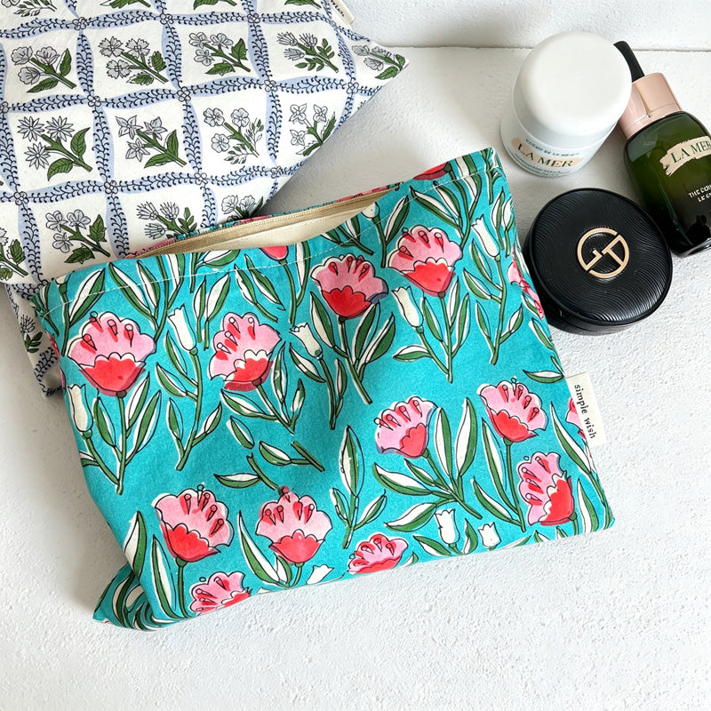 CouldNook Floral Cosmetic Bag - Six Zippered Travel Designs