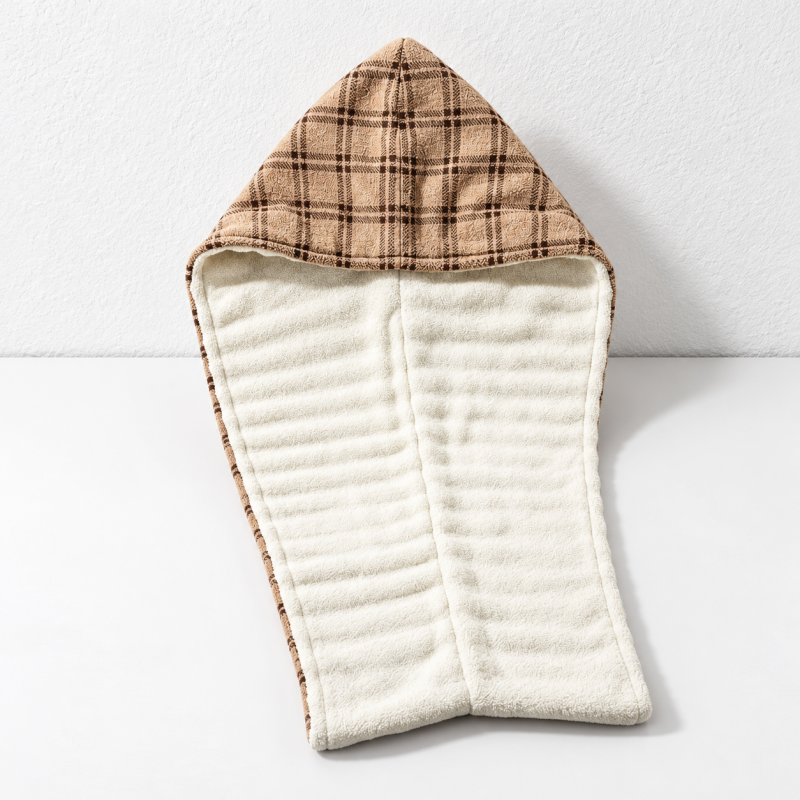 CouldNook Printed Hair Wrap - Double-Layer Wide Tail
