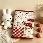 CouldNook Cherry Patchwork Ring Binder - A6 Refillable Notebook