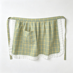 CouldNook Gingham Waist Apron - Lace Hem Breakfast Layer