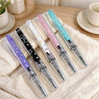 CouldNook Star Print Gel Pen - Clear Barrel And Ribbed Grip
