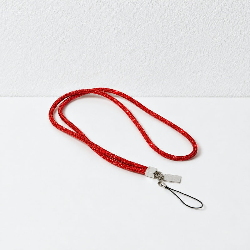 CouldNook Reflective Rhinestone Neck Phone Lanyard - Connector Loop