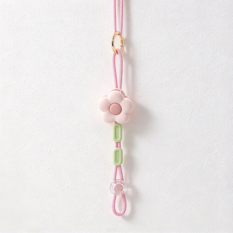 CouldNook Flower Hat Clip - Beaded Cord and Round Attachment Ring
