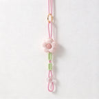 CouldNook Flower Hat Clip - Beaded Cord and Round Attachment Ring