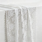 CouldNook Delicate Lace Embroidered Table Runner - Romantic Home Decor