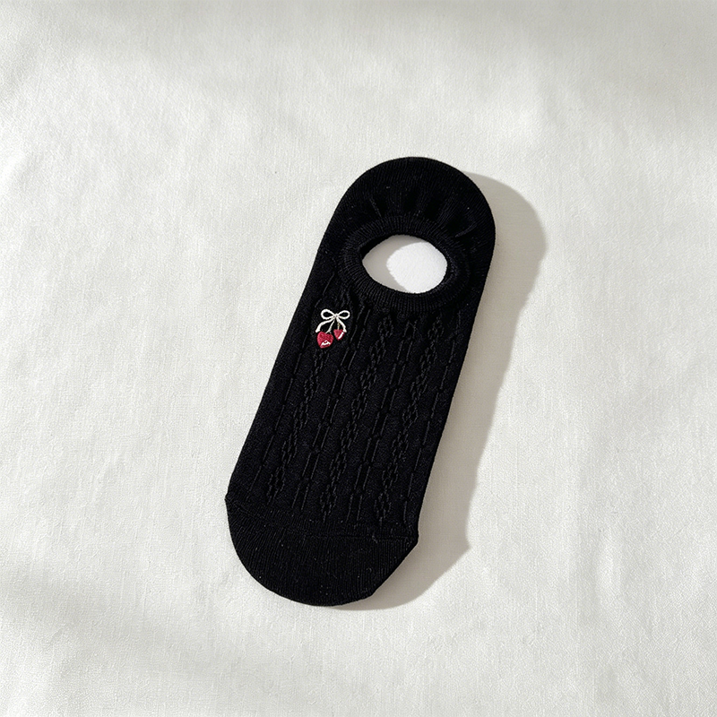 CouldNook Button Detail Mesh Socks - Light Footwear Accent