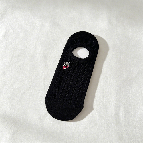 CouldNook Button Detail Mesh Socks - Light Footwear Accent