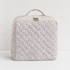 CouldNook Compartment Cosmetic Organizer - Quilted Case and Top Handle
