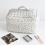 CouldNook Floral Makeup Bag - Tiny Bow Accent