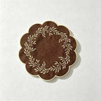 CouldNook Embroidered Round Placemat - Visible Embroidered Detail Home Display