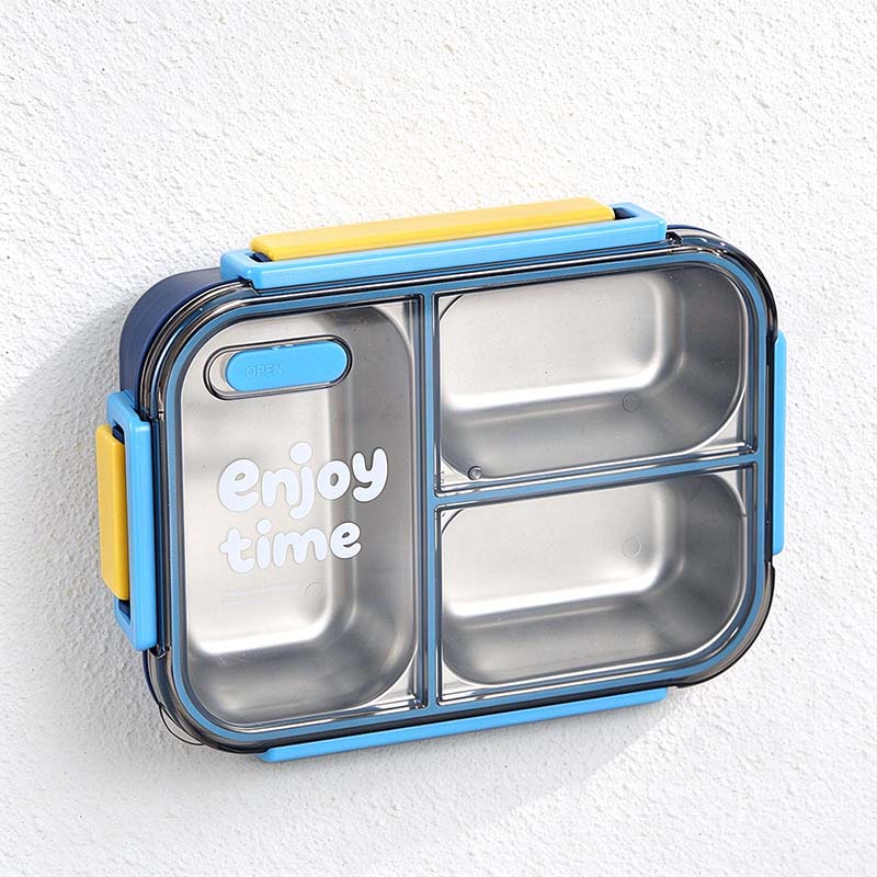 CouldNook Compartment Lunch Box - Clear Lid and Colorful Side Clips