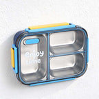 CouldNook Compartment Lunch Box - Clear Lid and Colorful Side Clips