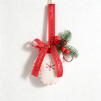 CouldNook Christmas Hanging Ornament - Layered Bow and Bell Detail