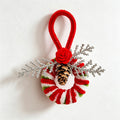 Silver Snowflake Rose Mini Wreath