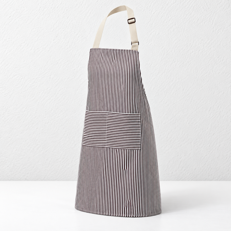 CouldNook Striped Cooking Apron - Adjustable Neck Strap