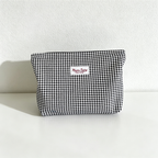 CouldNook Checked Cosmetic Bag - Vanity Storage Accent