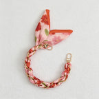 CloudNook Silk Scarf Phone Wrist Strap‑Braided Anti‑Lost Lanyard