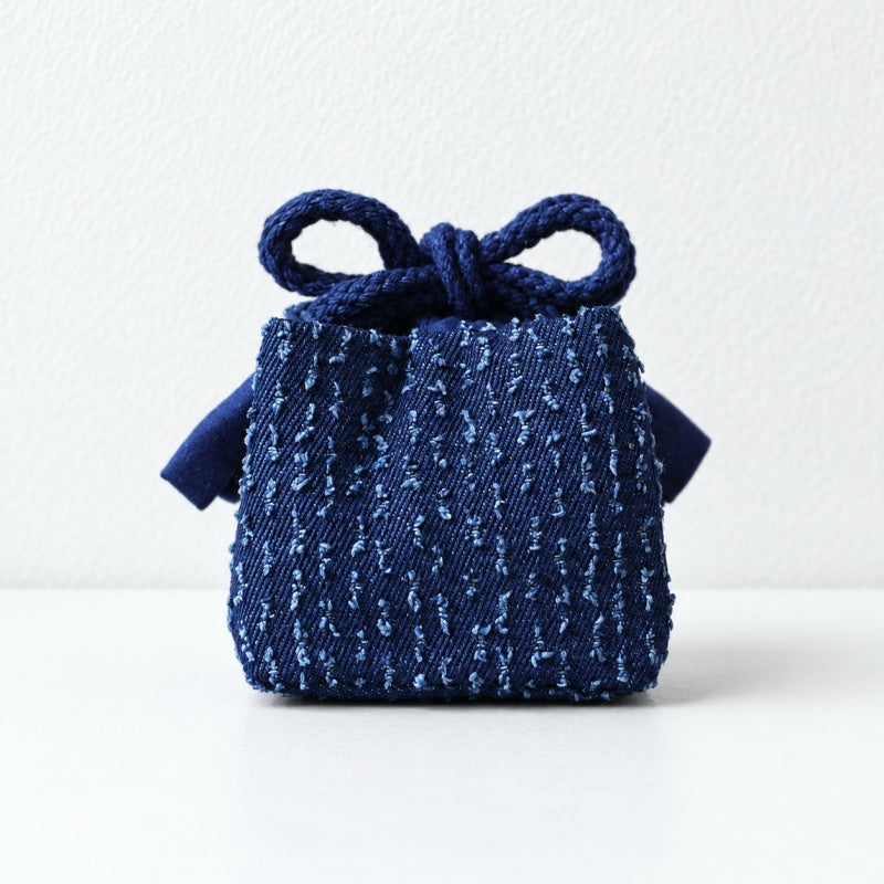 CouldNook Tea Ware Storage Pouch - Blue Drawstring Closure