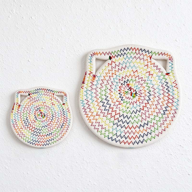 CouldNook Cat Ear Rope Table Mat - Round