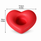CouldNook Heart Tealight Candle Holder - Rounded Ceramic