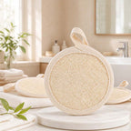 CouldNook Bath Scrubber Set - Textured Pads and Loofah Kit Choices