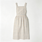 CouldNook Yellow Check Apron - Sunny Ruffle Kitchen Dress