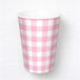 Pink Gingham Cup
