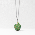 CouldNook Rhinestone Apple Charm - Crystal Car Pendant