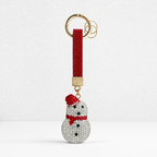 CouldNook Christmas Rhinestone Keychain - Festive Snowman Charm