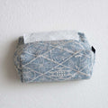 CouldNook Decorative Embroidered Tissue Cover - Stitched Motifs And Top Opening