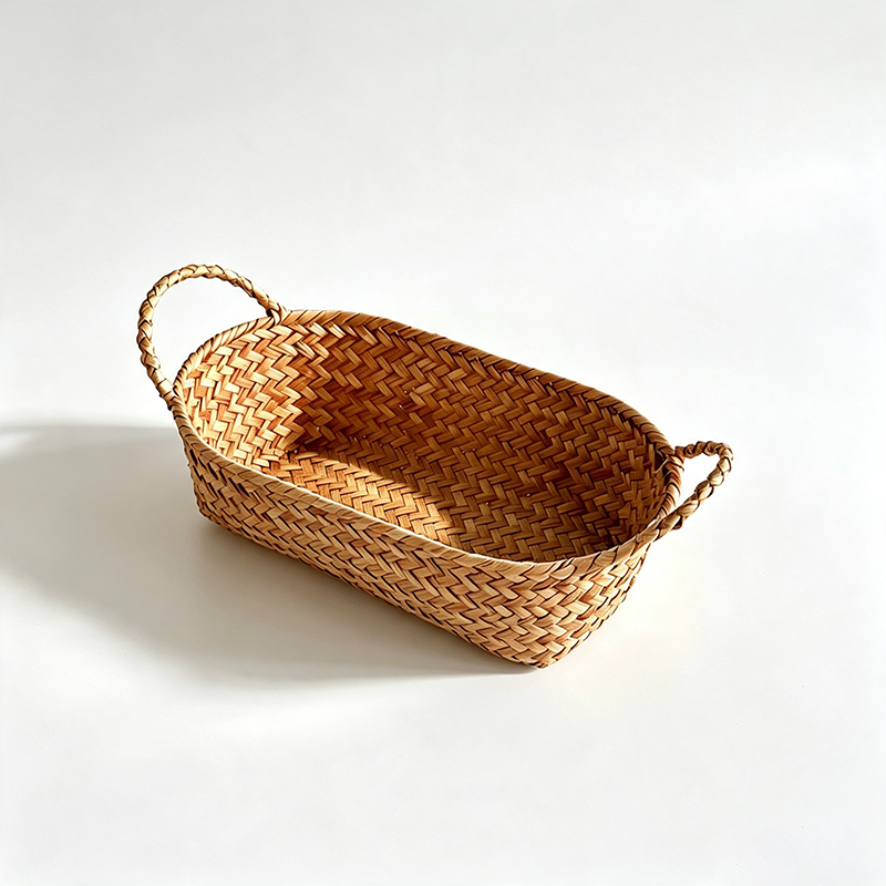 CouldNook Mixed Woven Storage Organizer Basket - Light Household Accent
