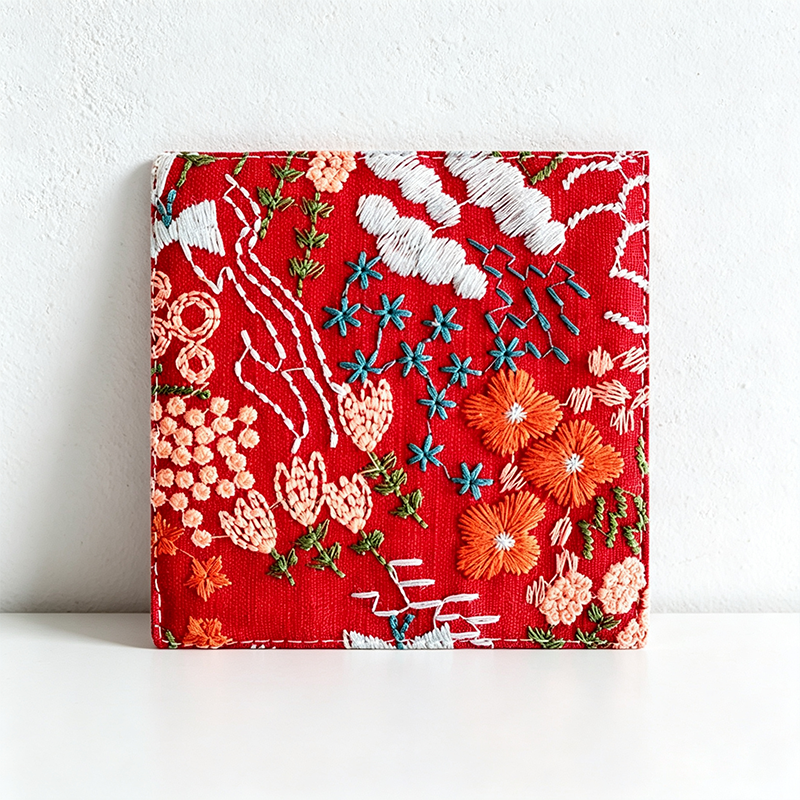 CouldNook Floral Drink Coaster - Warm Table Accent