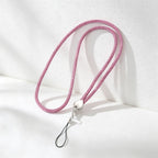 CouldNook Rhinestones Set Neck Phone Lanyard with Heart-Shaped Links