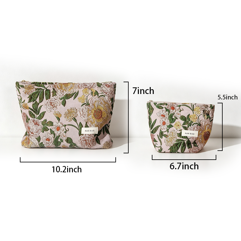 CouldNook Vintage Floral Makeup Pouch - Vanity Storage Accent