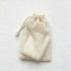 CouldNook Drawstring Soap Bag - Open Mesh and Hanging Cord Detail