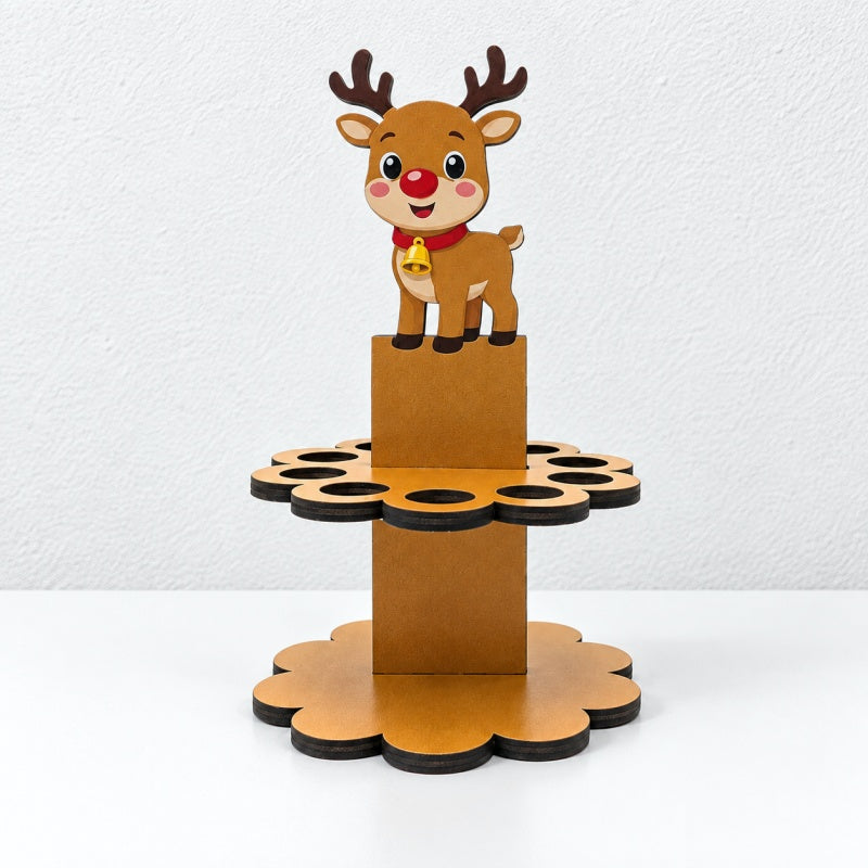 CouldNook Christmas Money Holder - Character Topper and Tiered Stand