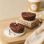 CouldNook Coffee Bean Scented Candle - Rounded Form And Deep Center Groove