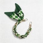 CouldNook Leaf Print Phone Wrist Strap - Braided Chain Loop