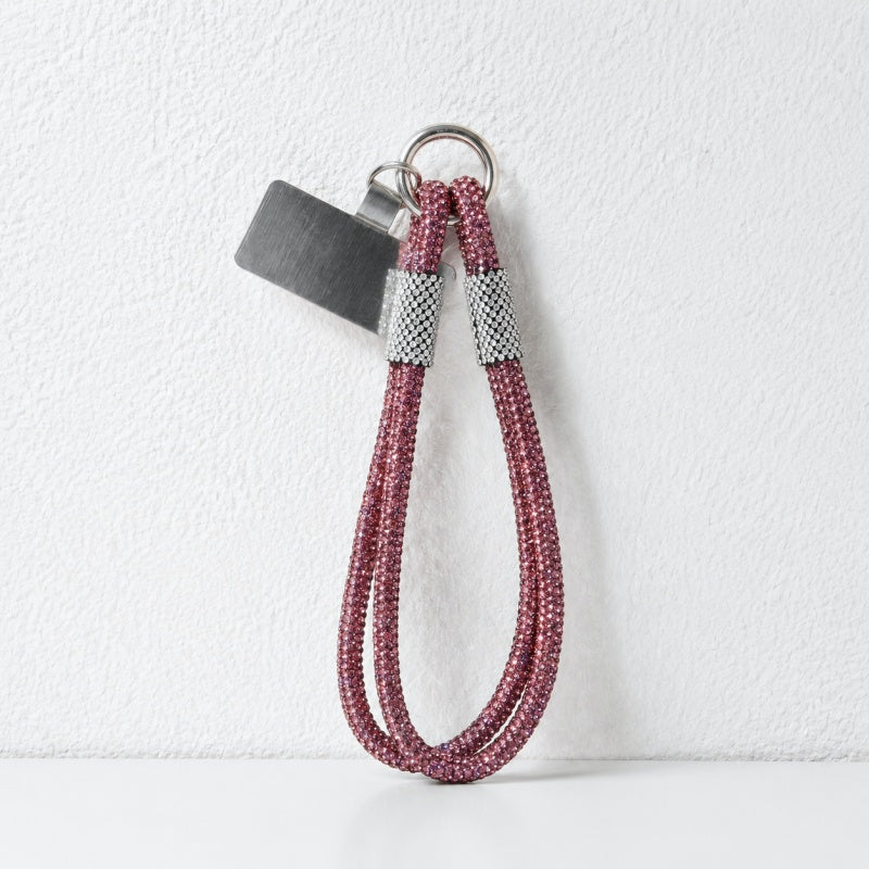 CouldNook Double Strand Rhinestone Phone Wrist Strap - Metal Tether