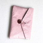 CouldNook Envelope Document Pouch - Crinkled Surface And Button Loop Closure