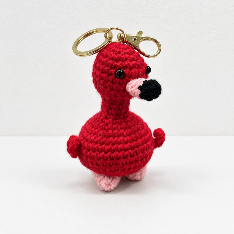 CouldNook Vegetable Animal Figure Keychain - Split Ring Attachment