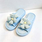 CouldNook Floral Slide Slippers - Four Soft Pastel Colors