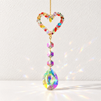 CouldNook Jeweled Suncatcher - Decorative Motifs and Faceted Glass Hanging Drops