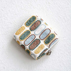 CouldNook Embroidered Jewelry Pouch - Zip Closure and Divided Fabric Interior