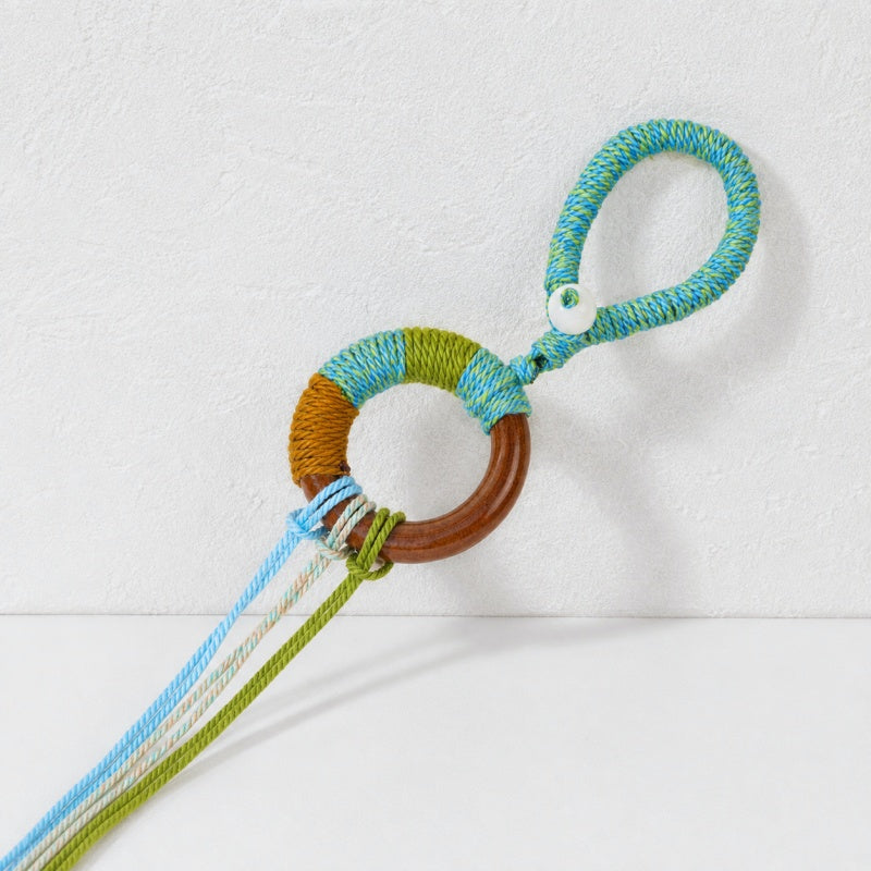 CouldNook Braided Seed Chime Cord - Wood Ring and Loop