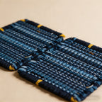 CouldNook Minimalist Hand-Woven Cotton Coaster - Starry Blue Square Mug Mat