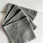 CouldNook 100% Pure Linen Napkin - Premium Rustic Table Cloth