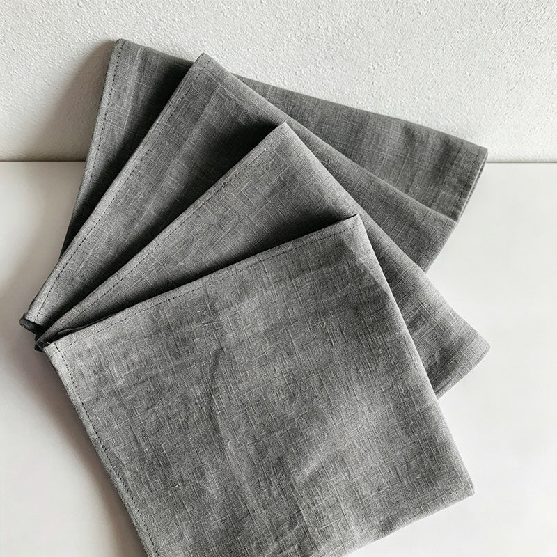 CouldNook 100% Pure Linen Napkin - Premium Rustic Table Cloth